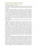 Resumen Introducción a la sociología: Capítulo 2 de Peter Berger