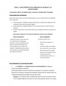 CARACTERÍSTICAS DEL MERCADO DE TRABAJO Y LAS INSTITUCIONES
