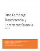 Otto Kernberg: Transferencia y Contratransferencia