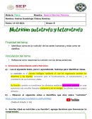 Nutrición autotrofa y Heterotrofa