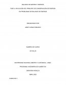 Balance de materia y energia