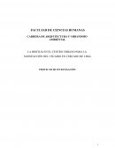 LA BIOFILIA EN EL CENTRO URBANO PARA LA SATISFACCIÓN DEL USUARIO