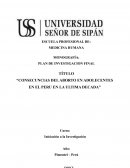 CONSECUNCIAS DEL ABORTO EN ADOLECENTES EN EL PERU EN LA ULTIMA DECADA