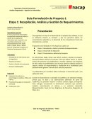 Recopilación, Análisis y Gestión de Requerimientos