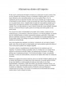 Alternativas dentro del imperio