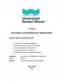 APLICANDO LA ESTRATEGIA DE “REENCUADRE”