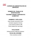 Gourmet mundo corporativo alimentos