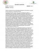 SEGURIDAD ALIMENTARIA