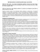 METODOLOGÍA DE LA INVESTIGACIÓN SOCIAL CUALITATIVA