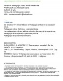La pedagogía crítica en la educación actual