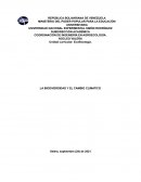 LA BIODIVERSIDAD Y EL CAMBIO CLIMATICO