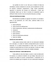 TIPOS DE PARTIDAS DE OBRA. Página 1