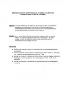 DIRECCIONAMIENTO ESTRATEGICO DE UN MODELO DE GESTION LOGISTICA PARA CLARO DE COLOMBIA