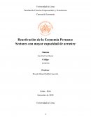 Reactivación de la Economía Peruana: Sectores con mayor capacidad de arrastre