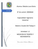 MEDICION DE TIEMPOS Y MOVIMIENTOS