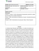 Administracion de proyectos empresa Aguas Minerales