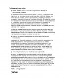 Políticas de Integración