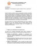 Generalidades de la gestión del talento humano y subprocesos