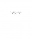 Investigacion " La muerte"