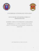 CUADRO COMPARATIVO ENTRE ETICA, CULTURA DE LA LEGALIDAD Y ESTADO DE DERECHO