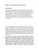 México en busca de un sistema político independiente