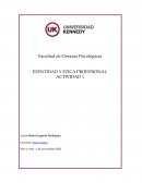 IDENTIDAD Y ETICA PROFESIONAL