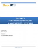 PLANIFICACIÓN ESTRATEGICA DE ALMACENAMIENTO E INVENTARIO