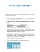 CUENTA PÚBLICA AÑO 2017
