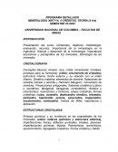 PROGRAMA DETALLADO MINERALOGÍA