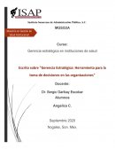 Gerencia estratégica: Herramienta para la toma de decisiones en las organizaciones