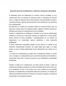 Ensayo de desarrollo social de la adolescencia