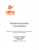 Actividad 3. Evaluación del sistema de compensaciones y remuneración de la empresa