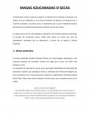 MASAS AZUCARADAS O SECAS