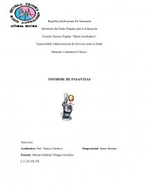 INFORME DE PASANTIAS EN LA EMPRESA CLINICA HANNAN. Página 1