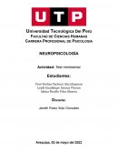 NEUROPSICOLOGÍA Actividad: Test minimental