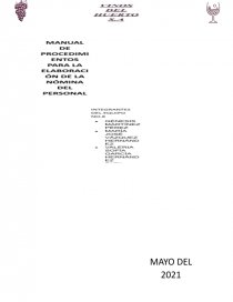 Manual de procedimiento de nomina. Página 1