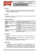 Procedimiento de calibración de equipos