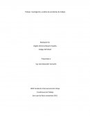 Trabajo: Investigación y análisis de accidentes de trabajo