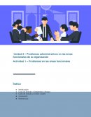 Problemas en las areas funcionales