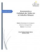 Economía y calidad de vida en el adulto mayor