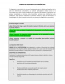 ESBOZO DE PROPUESTA DE DIAGNÓSTICO