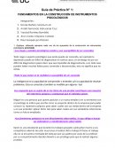 FUNDAMENTOS EN LA CONSTRUCCIÓN DE INSTRUMENTOS PSICOLÓGICOS