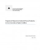 Propuesta de Mejora de la Gestión del Proceso Productivo de Área Conversión en Papeles Cordillera