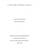 CRITICA SOBRE LA ESPISTEMOLOGIA Y LA PEDAGOGIA