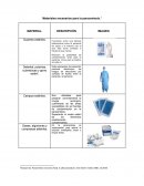 Enfemeria. Materiales necesarios para la paracentesis