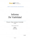 PLANIFICANDO EL INFORME DE VIABILIDAD