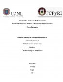 Historia del Pensamiento Político