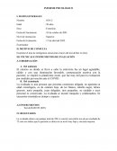 INFORME PSICOLOGICO. Examinar el área de inteligencia emocional a través del test de Bar on (Ice)