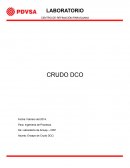 Ensayo de Crudo pesado DCO16