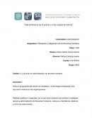 Planeación e Integración de los Recursos Humanos